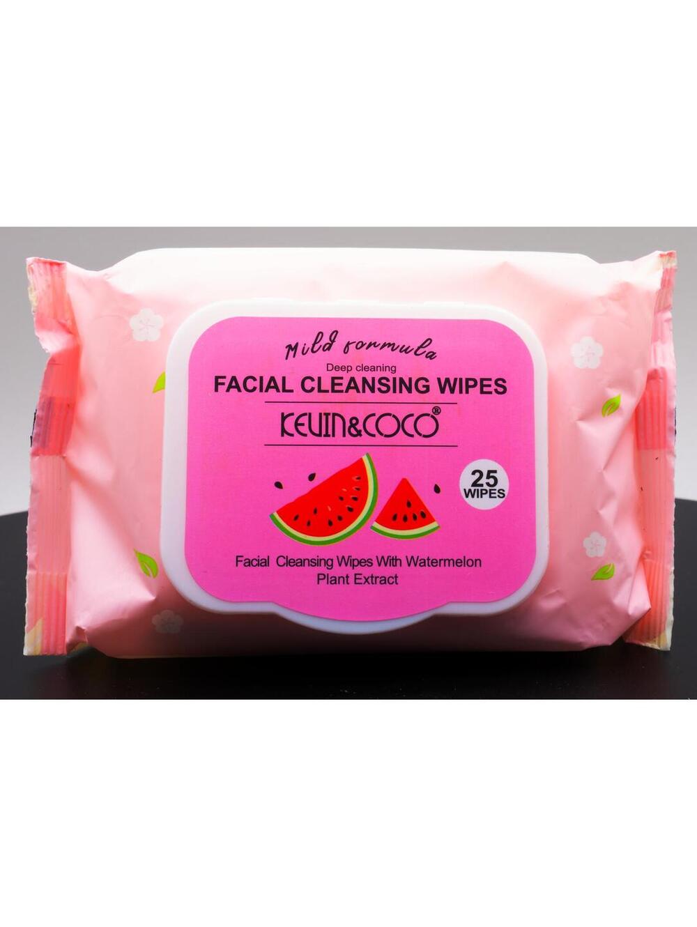 Kevin & Coco Facial Cleansing Wipes (25-count packs) Watermelon